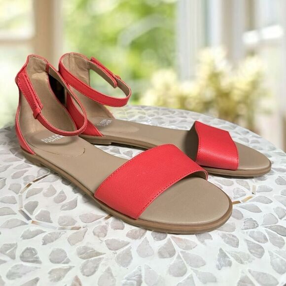 Eileen Fisher $139 Z4062* Razz Ankle Strap Sandal Watermelon Women's - Picture 15 of 16